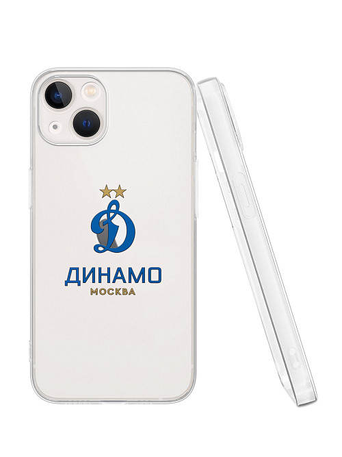 Силиконовый чехол для Apple iPhone 13 "Динамо: Логотип клуба"