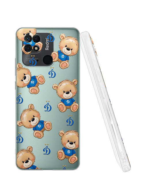 Силиконовый чехол для Xiaomi Redmi 10C "Динамо: Плюшевые медвежата"