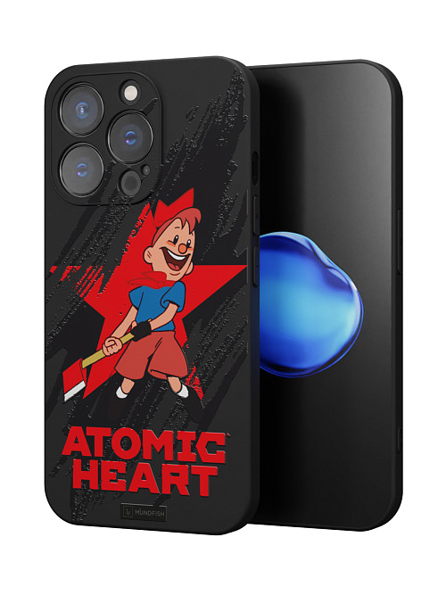 Силиконовый чехол для Apple iPhone 15 Pro "Atomic Heart: Пионер"