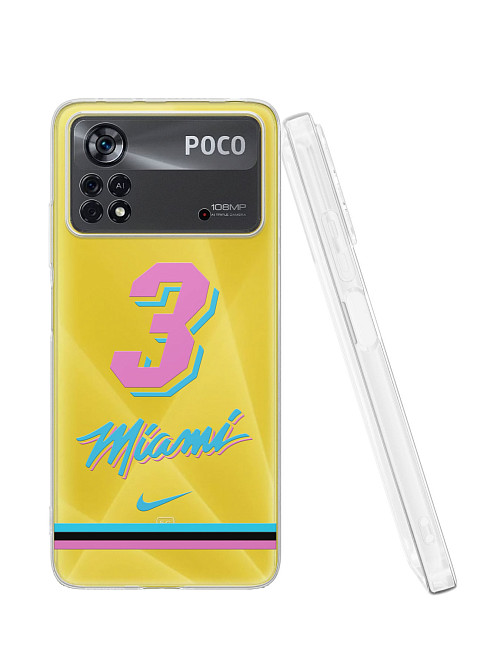 Силиконовый чехол для Poco X4 Pro (5G) "NOVEL: Майами Хит"