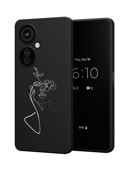 Силиконовый чехол для OnePlus Nord CE 3 Lite (5G) "Лаконичный портрет"