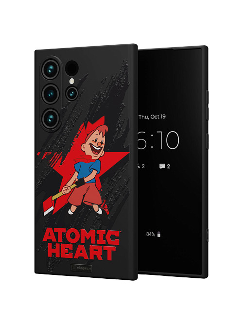 Силиконовый чехол для Samsung Galaxy S24 Ultra "Atomic Heart: Пионер"