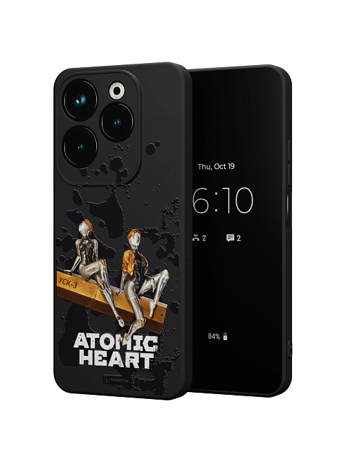 Силиконовый чехол для Infinix HOT 40/HOT 40 Pro "Atomic Heart: Боевые близняшки"